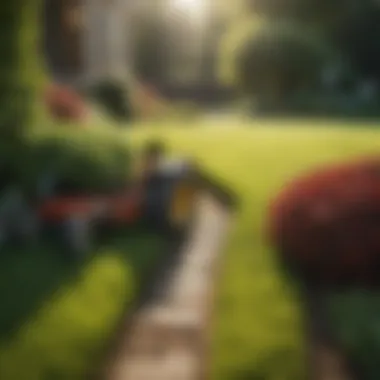 A well-maintained lawn post yard leveling
