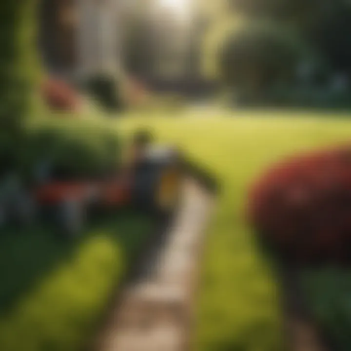A well-maintained lawn post yard leveling