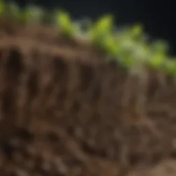 Illustration of advanced nutrients enhancing soil structure