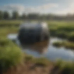 Aeration system in aquaculture pond