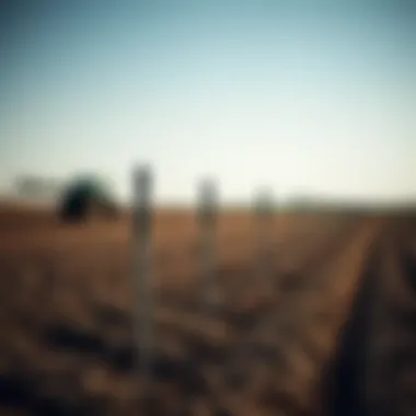 Agricultural setup using auger ground stakes