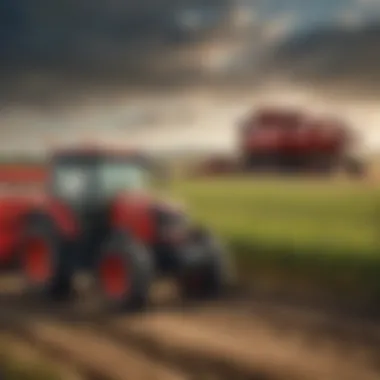 A visual representation of insurance policies for agricultural equipment.