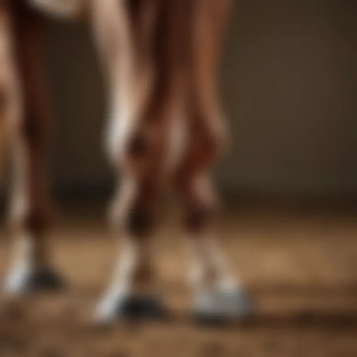 Applying hoof dressing technique