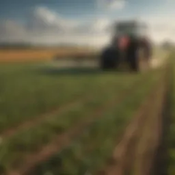 Glyphosate application in agricultural fields