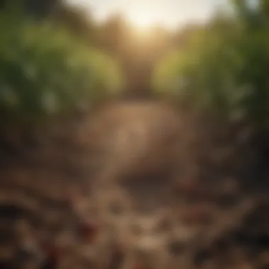 Lush crops thriving with microbial inoculants