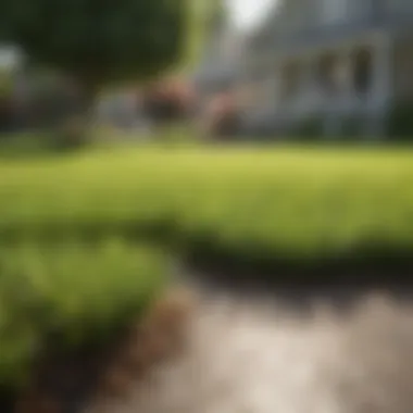 A Thriving Lawn: Results of Proper Pest Management Healthy lawn post insecticide application