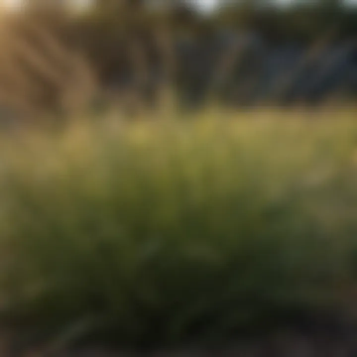 Diverse grass varieties thriving in West Texas