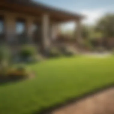 Lawn maintenance techniques for arid climates