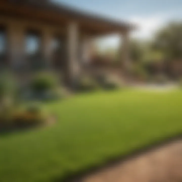 Lawn maintenance techniques for arid climates