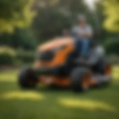 Performance of Zero Turn Mowers A high-performance zero turn mower in action on a verdant lawn