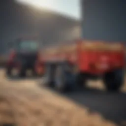 Heavy-duty yard trailer for robust agricultural tasks
