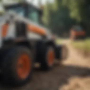 Innovative Features of the Bobcat Mini-Loader Close-up of Bobcat mini-loader controls and features