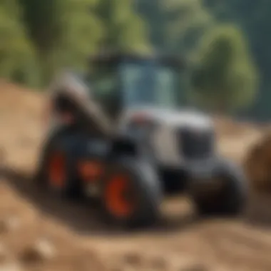 Bobcat mini-loader demonstrating versatility in various terrains