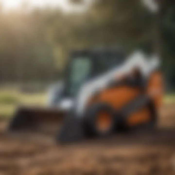 Illustration depicting various Bobcat skid steer models in different sizes