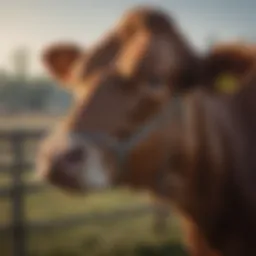 Cattle exhibiting signs of respiratory distress.