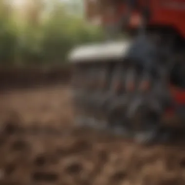 Tines of a Briggs and Stratton tiller