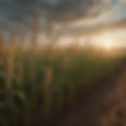 Browntop millet field showcasing healthy crops