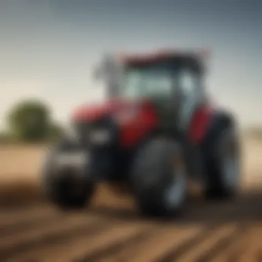 Side view of Case IH Maxxum demonstrating its powerful performance