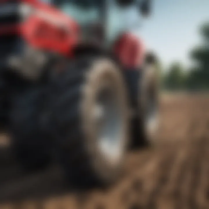 Close-up of the advanced technology in Case IH Maxxum tractors