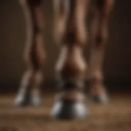Cavallo boots providing support to a horse's hoof
