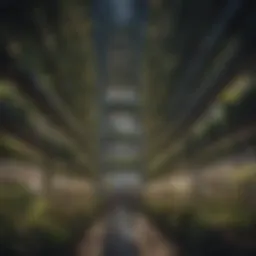 Innovative vertical farming structure in an urban setting