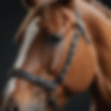 Close-Up of a Horse Health Assessment Close-up of horse's health check