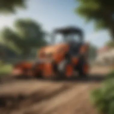 Efficient Landscaping with Mini Skid Steer Mini skid steer performing landscaping tasks efficiently