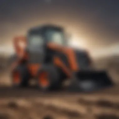 Maintenance Procedures for Mini Skid Steer Close-up of mini skid steer maintenance procedures
