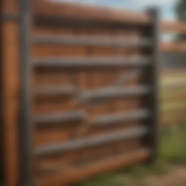 Diverse Cattle Gate Panel Designs Illustration of various cattle gate panel designs
