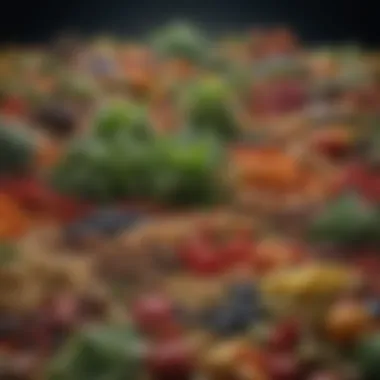 A Spectrum of Plant Food Sources Diverse array of plant food sources showcasing their colors and textures