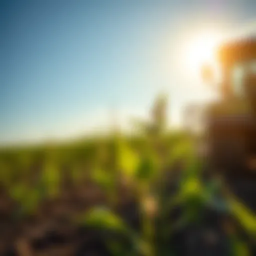 Application of Q4 herbicide in crop fields