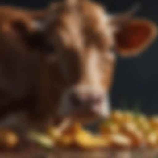 A diverse assortment of cow-derived products.