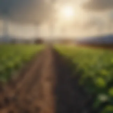 Renewable Energy in Agriculture Renewable energy solutions integrated into modern farming.