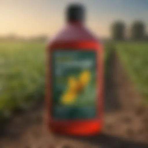 Detailed view of the SpeedZone Southern Broadleaf Herbicide label showcasing its components