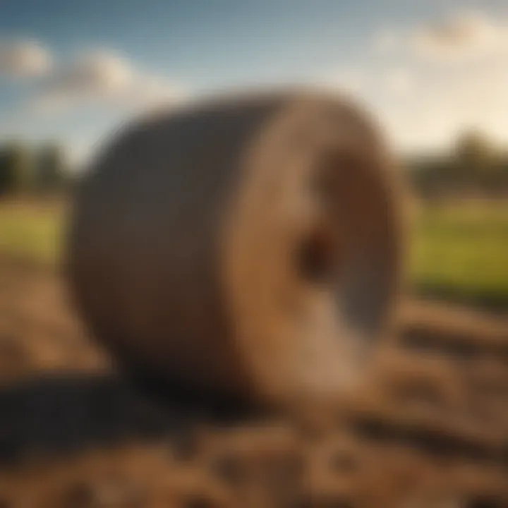 Types of round bale hay nets in agriculture