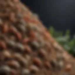 Detailed illustration of various termiticide types used in agricultural settings