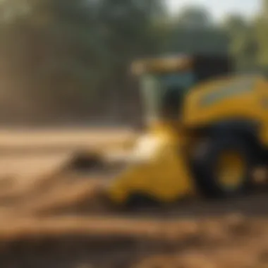 Technological components of a New Holland baler showing innovation
