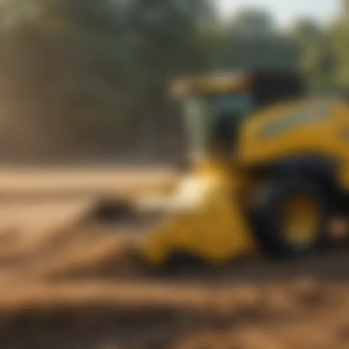 Technological components of a New Holland baler showing innovation