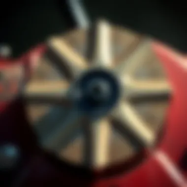 Diagram of mower blade assembly for Craftsman models