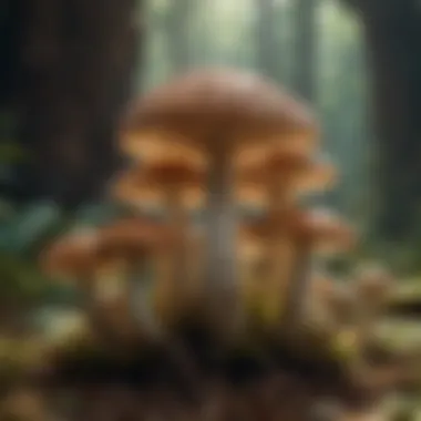 Diverse Mushroom Species An array of mushroom species with varying growth requirements.