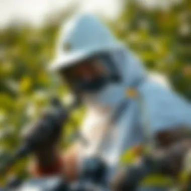 Safety measures for using insecticides