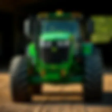 Comparison of dimensions and load capacities of various John Deere tractor models