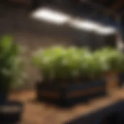 Adjustable grow light setup for optimal plant growth