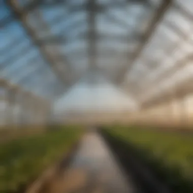 Sustainable farming practices demonstrated within a double-walled polycarbonate greenhouse