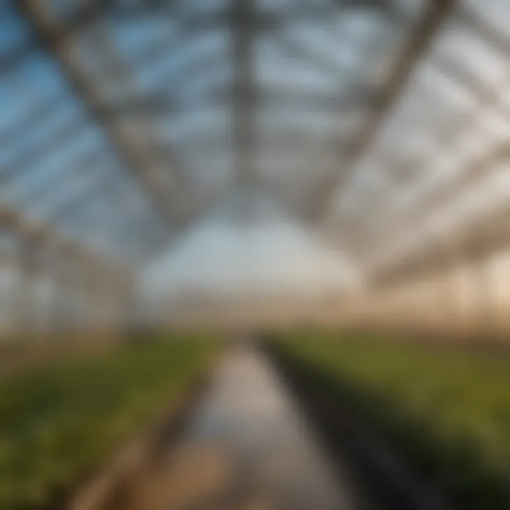 Sustainable farming practices demonstrated within a double-walled polycarbonate greenhouse