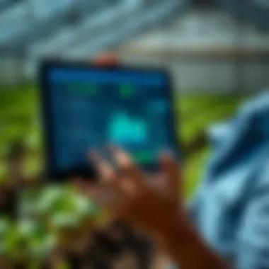 Digital farming tools and e-learning interface