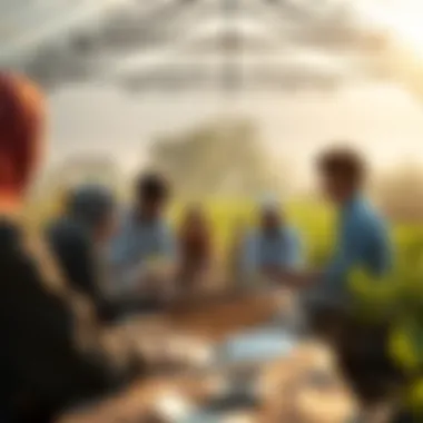 Interactive learning session in agriculture