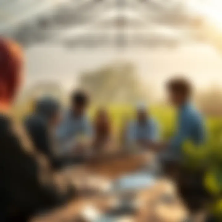 Interactive learning session in agriculture