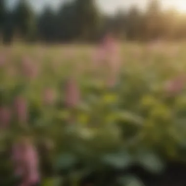 Display of various chemical herbicides for henbit control