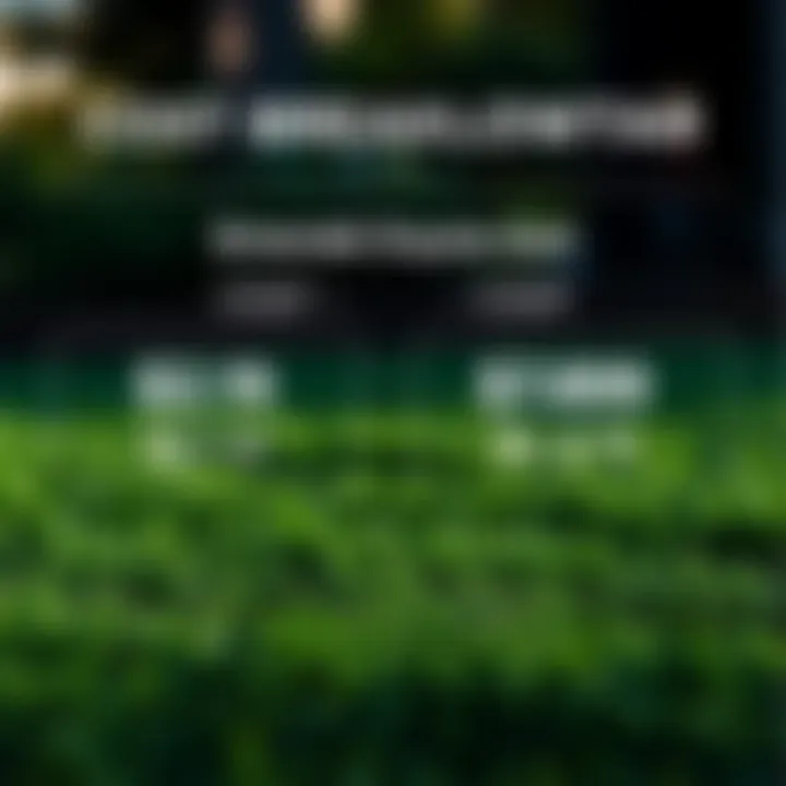 Infographic illustrating the cost breakdown of emerald zoysia sod installation and maintenance.